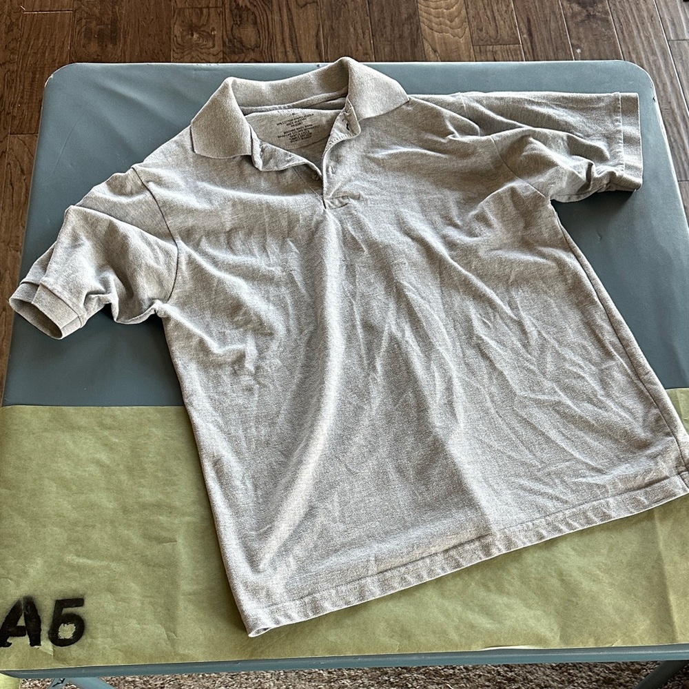 Galaxy By Harvic Heather Gray Polo Shirt